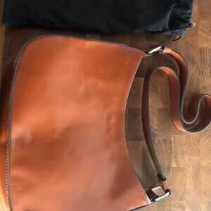 Hard Leather Purse from Spain/Dark Tan/Never Used